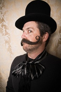 Last seen tying a woman identified as Nell Fenwick to railroad tracks, this villain made his escape shortly thereafter. Any who sight him are urged to contact Constable Do-Right of the RCMP with all haste.