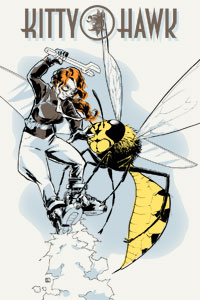 Like you need a reason to check out a redhead in rocket boots fighting a giant wasp?