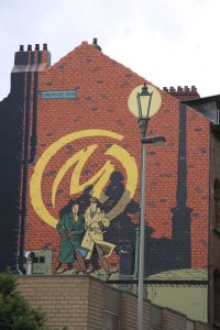 I actually have my own photo of this mural, but it's from about 10 years ago and printed from a *film negative*. I know! Primitive! I actually have my own photo of this mural, but it's from about 10 years ago and printed from a *film negative*. I know! Primitive!