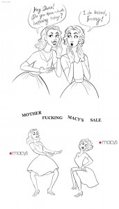 Hooray for swears. Also, Macy's sales.