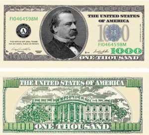 This is so much cooler than those giant checks Ed McMahon used to give out -- it's got a moustache!