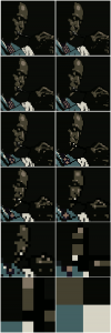 Images presumably by Andy Baio, after the Jay Maisel photograph. Low-res images used in support of critical commentary constitute Fair Use.