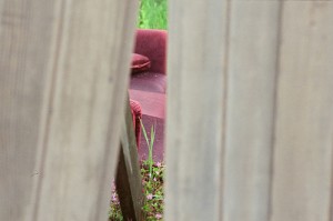 A maroon sofa. Photo by Flickr user Justin Berger, used under a Creative Commons license (CC BY-NC-ND 2.0).